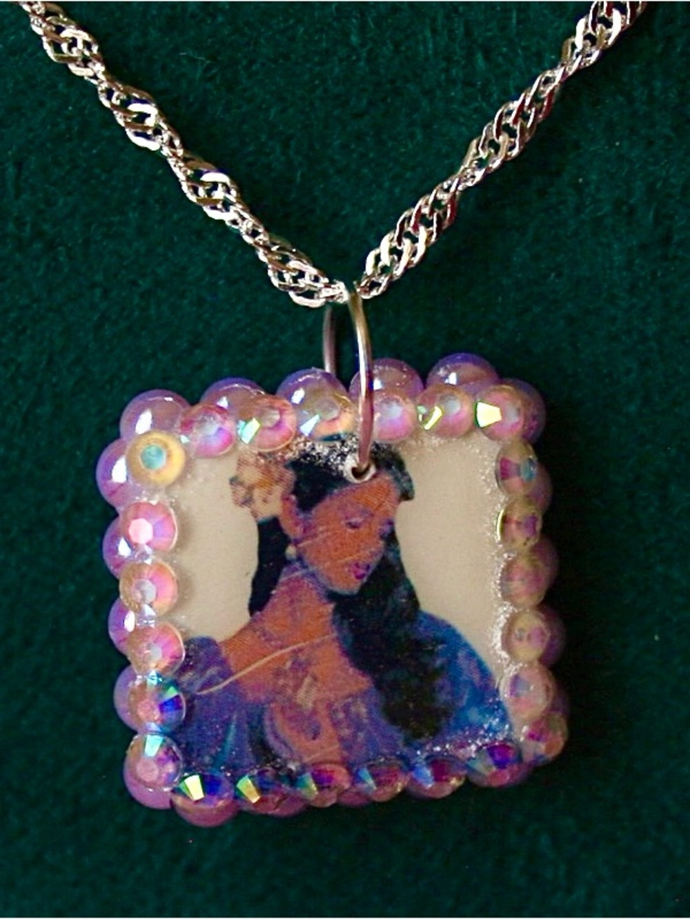 Lavender Haze Princess Necklace | Medieval Pendant | 925 Sterling Silver Chain